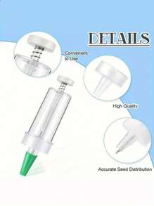 1pc Portable Seed Dispenser - Easy-To-Use Manual Seed Sower Suitable For All Seeds, Ideal Garden And Lawn Care Tool, Seed Point Spreader