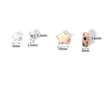 100pcs CCB Plastic Star Beads, Silver Color, Loose Spacer Beads For Jewelry Making, Accessories DIY