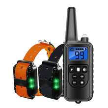 Dog Training Collar, Waterproof Dog Shock Collar With Remote Range 2600ft, 3 Training Modes, Beep, Shock, Vibration, Rechargeable Electric Shock Collar For Small Medium Large Dogs,The Remote Control And Collar Are Both Equipped With LED Lights, Which Can Control The Training Collars Of 1 Dog, 2 Dogs, And 3 Dogs