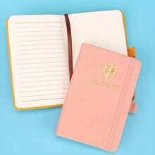 Carnet de notes portable de style rétro format A6, mini bloc-notes minimaliste de poche, pages intérieures à grille blanche, petit journal intime, cahier de croquis, cadeau de récompense pour étudiant, 8 options de couleurs, fournitures scolaires, rentrée des classes