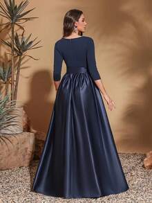 Ladies Elegant Mid-Sleeve Bow Belt, Perfect For Weddings And Formal Events, Party Dresses, Ball Gowns, Concert Performance Dresses, Award Ceremony Dresses, Fashion Boutique Dresses