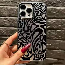 Ốp lưng điện thoại họa tiết sóng đen tối giản Wave Ripples tương thích với iPhone 15, iPhone 14 Pro Max, iPhone 13/12/11/12 Pro/13 Pro/13 Pro Max/16/16 Pro/16 Pro Max/15/15 Pro/15 Pro Max, chống sốc toàn diện - màu đen - Xem 2