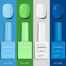 GUIBOFU 4Pcs 0.5Oz Gel Nail Polish Set Same Color Same Bottle Soak Off Gel Polish Kit Nail Art Manicure Salon DIY At Home For Women - Nhiều màu - Xem 5