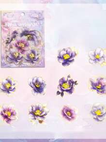 20 pièces * Matériau PET résistant à la chaleur et à l'eau, Collection de fleurs, Cadeau de la nature, Motifs riches, Convient pour diverses créations DIY, Activités créatives en famille, Activités de team building, etc.
