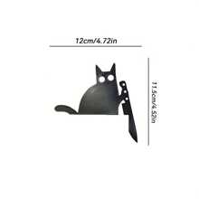 1pc Black Gothic Style Black Cat Statue Door Decor, Fantasy Theme, No Electricity Needed, Suitable For Halloween Decor, Fits Various Room Types, Indoor & Outdoor Use Gifts Birthday Graduation