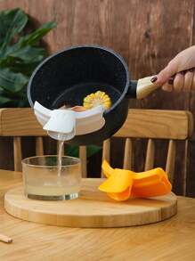 1 pieza Herramienta de cocina anti-derrames, pico vertedor con forma de pico de pato, conveniente para verter sopa/salsa, utensilio de cocina, accesorio de cocina, regalo esencial de herramienta de cocina para el chef del hogar, ayudante de almacenamiento de cocina que ahorra espacio, regalo de cocina navideño - Multicolor - Ver 6