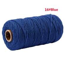 2 mm*100 m Corde de macramé, fil naturel épais, corde tressée synthétique filée au cœur, corde de macramé à 4 torons pour suspensions murales, accroches, DIY, décorations de la maison, emballages cadeaux