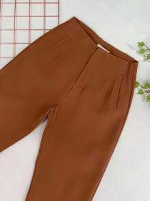 Sullyn_modas High Waist Pants - Bronze - View 3