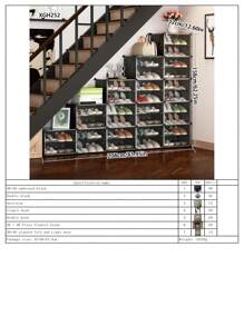 经济型多层塑料鞋架柜带门，防尘收纳，新时尚家居入口 - 彩色 - 查看 10