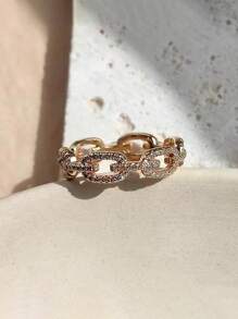 1 件优雅微镶嵌钻石戒指，925 纯银礼物戒指适合母亲节