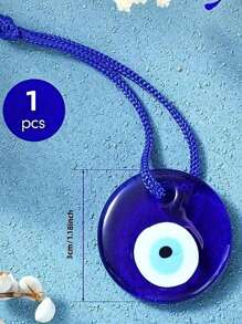 10/5/1 Stück Blau-Auge Muranoglas Anhänger, handgemachter blau-äugiger Talisman, türkischer Blaues-Auge Anhänger, blaues Glaswandbehang, Talisman für Zuhause, Tasche und Auto Dekoration Heim Dekoration, Zimmerdekoration, Wanddekoration, Hochzeitsdekoration, perfektes Geschenk für Schulzeit, Muttertag, Abschluss, Geburtstag, Hochzeit. Schuldekoration Schulüberraschung Studentenwohnheim Dekoration Schulanfang