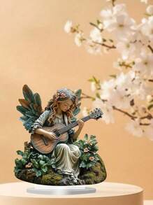 A Bohemian Style Angel Guitar For Office, Living Room, Study, Bedroom, Desktop Decoration