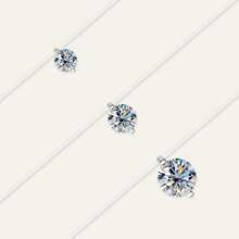 KAHOOT S925 Sterling Silver Moissanite Pendant Necklace, Mermaid Tears, Elegant Luxury Necklace For Women, Jewelry Gift, Suitable For Weddings, Banquets, Mother's Day, Easter, Ramadan, Anniversary Gifts