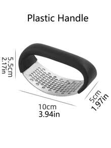 1 pieza Prensa de ajo de metal exprimidor manual de jengibre, utensilios de cocina