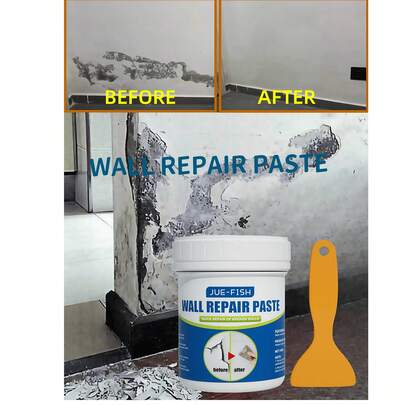 JUE FISH 1/2/3 PIEZAS Pasta reparadora de pared de 100g con espátula - Cubre manchas, limpia paredes, restaura pintura desconchada, relleno impermeable de grietas, pasta reparadora de pared para el hogar, repara daños en la pared, arañazos, abolladuras, grietas, agujeros de clavos, pasta reparadora de pared, kit de reparación de pared, agente reparador de pintura desconchada y grietas, cubre manchas y arañazos. Entrega aleatoria de nuevos y antiguos embalajes, ¡gracias por su comprensión!