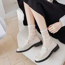 2 Pairs/4 Pairs Women Sheer Tights With Mushroom Ears Design