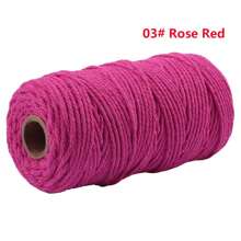 2 mm*100 m Corde de macramé, fil naturel épais, corde tressée synthétique filée au cœur, corde de macramé à 4 torons pour suspensions murales, accroches, DIY, décorations de la maison, emballages cadeaux