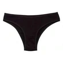 Kit With 5 Adult Cotton Thong Panties Plain Cotton With Bias Elastic - Multicolor - View 4