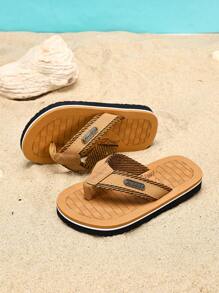 1 双儿童泡沫卡通动物 EVA 防滑时尚户外人字拖