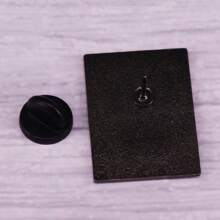 Secret Files Brooch Adventure Game Inspiration Badge Anime Enthusiast Accessory - Silver - View 2