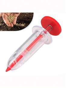 1pc Portable Seed Dispenser - Easy-To-Use Manual Seed Sower Suitable For All Seeds, Ideal Garden And Lawn Care Tool, Seed Point Spreader