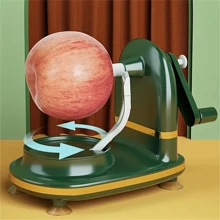 SOKANY 1 pièce d'éplucheur multifonctionnel manuel de fruits, éplucheur à main de légumes et de pommes, en plastique ABS, sans besoin de charge, accessoire de cuisine essentiel pour la maison | Éplucheur de fruits/décoration fonctionnelle | Fonctionnement manuel, Éplucheur de cuisine