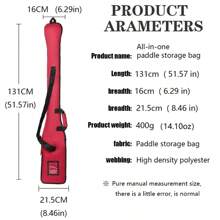 KotteSen Durable One-Piece Kayak Paddle Cover, Carbon Fiber Paddle Bag, Portable Paddle Storage Bag, Dust-Proof Bag For Dragon Boat Paddles - Multicolor - View 5