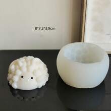 1 pièce/4 pièces Moule en silicone en forme de mouton pour chocolat, moule à gâteau et biscuit DIY, moule à bonbons et gelée de chèvre, moule de décoration fait à la main pour savon, bougie en cire et gâteau