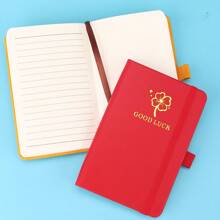 Carnet de notes portable de style rétro format A6, mini bloc-notes minimaliste de poche, pages intérieures à grille blanche, petit journal intime, cahier de croquis, cadeau de récompense pour étudiant, 8 options de couleurs, fournitures scolaires, rentrée des classes
