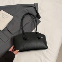 Bolsa de mãe feminina bolsa de ombro retrô 2025 bolsa de mão simples e elegante de grande capacidade