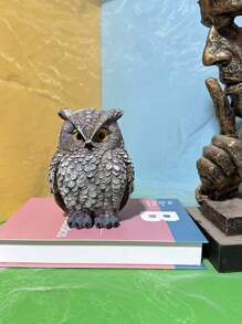 Resin Simulated Owl Ornaments, Furniture Cabinet Desktop Decorative Crafts Gifts Birthday Graduation