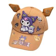 Sanrio 1 Stück Sanrio Cool Kuromi Hut, neuer süßer Cartoon-Charakter Baseball Cap, verstellbarer Sonnenhut für Damen, Sonnenschutz Hut, Baseball Mütze, UV-Schutz, maschinenwaschbar, Marke: Sanrio
