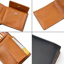 Fiosomia Men's Wallet Men's Simple Folding Large Capacity Coin Purse Leather For Men Wallet Mini Wallet Purse Wallet Men Wallet Leather Small Wallet Long Wallet Wallet - Brown - View 12