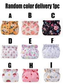 1 pieza Bolsa de almuerzo aislada con estampado de dibujos animados, fiambrera de pana, bolsa refrigeradora térmica impermeable y suave grande, contenedor de almuerzo impermeable, bolsa de cosméticos, bolsa de aseo de viaje, bolsa de viaje de cosméticos