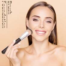 14-Piece Makeup Brush Set With Powder Puff And Beauty Sponge, High-Quality Synthetic Brushes For Liquid Foundation, Blending, Beauty Sponge Mixer, Powder Puff For Liquid, Cream, Powder, Concealer, Etc.