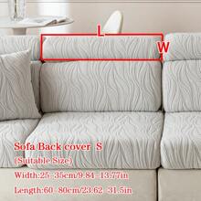 1pc Plush Sherpa Jacquard Anti-Slip Sofa Seat Cushion Cover, Soft & Skin-Friendly, Modern Minimalist Style, Pet-Friendly, Scratch-Resistant, Fits L-Shaped Combination Sofa & 1/2/3/4 Seat Sofa (Sold Individually) - Light Grey - View 16