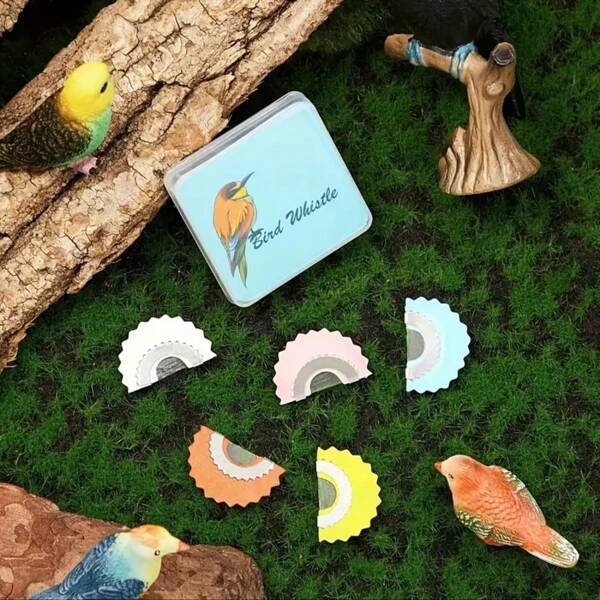 Sifflet d'appel d'oiseaux, facile à utiliser, son réaliste, attire les oiseaux, convient aux jouets pour perroquets, fournitures pour animaux de compagnie, jouets pour oiseaux, accessoire original et outil d'appel pour le tour de l'oiseau