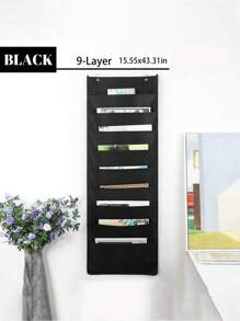 1pc Multi-Layer Hanging Storage - Wall Mounted Magazine, Book And Other Material Holder, Space Saving Essential, Washable Wall-Mounted File/Magazine Rack, Suitable For Office And Home Use - Multicolor - View 16