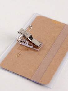 2/4/8pcs Transparent Badge Holder, Dual Sided Name Tag Card Clip, Thicken PVC ID Card Holder