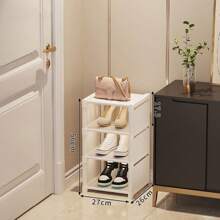 1pc Multi-Tier Shoe Rack, Simple Home Entryway Storage Organizer, Space-Saving Shoe Cabinet For Small Apartments - Multicolor - View 17