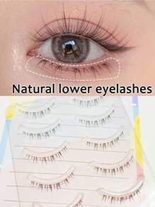 5 Pares de pestañas postizas naturales y ligeras con tallo transparente, set de pestañas postizas de visón 3D