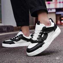 Men's Sports And Leisure Board Shoes - Đen và Trắng - Xem 4