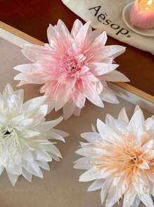 1pc Sweet Anemone Flower Hair Clip For Women, Side Hairpin, Elegant Hair Accessories For Daily, Beach, Travel, Party, Dating & Casual Wear