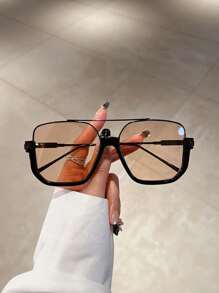 3pcs Semi-Rimless Stylish Glasses For Teenagers, Chic Nerd Look - Multicolor - View 9