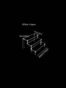 1 pièce Présentoir de gâteau/bureau transparent en acrylique, support de rangement polyvalent pour figurines d'action, parfums, cosmétiques, gâteaux et ornements