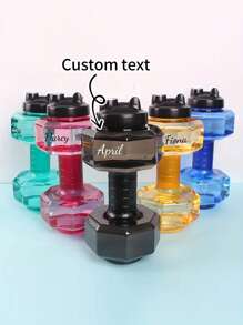 1pc Personalized Sports Water Bottle - Customizable 2600ml Cold Drink Cup, Handwash, Lightweight, Rounded, Suitable For Running And Sports, Christmas, Thanksgiving, Valentine's Day, Father's Day And Mother's Day Gift