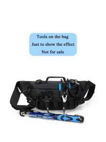 1 Pc Fashion Man's Multifunction Waist Bags Toolkit Sports Bag Hand Chest Bag Purse Shoulder Bag Crossbody Bag Simple With Multi Pockets Lightweight Portable Zip Closure Adjustable Strap For Daily Commuter Bag For Travel Vacation Business Belt Fanny Pack Side Bags For Men