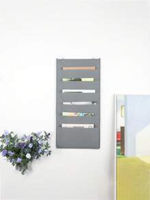 1pc Multi-Layer Hanging Storage - Wall Mounted Magazine, Book And Other Material Holder, Space Saving Essential, Washable Wall-Mounted File/Magazine Rack, Suitable For Office And Home Use - Multicolor - View 4