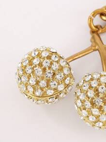 1个闪亮水钻樱桃装饰包包挂件钥匙扣 - 樱桃、苹果、梨、草莓挂件，汽车配件，钥匙圈，女士礼物，圣诞节，情人节 - 彩色 - 查看 5