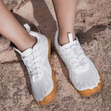 1-Pair Women's Outdoor Water Hiking Shoes | Toe Guard & Ankle Support | Non-Slip For Stream Trekking/Kayaking/Wetlands - White - View 5